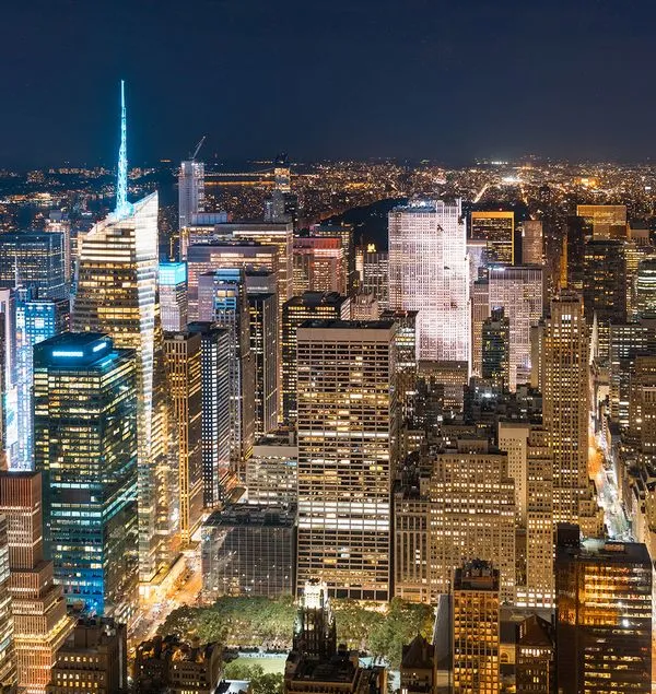 Midtown Manhattan skyline at night, the New York City area WallaceWilliam staffs